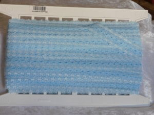 Flower Edge Eyelet Lace Per Meter 30mm Blue